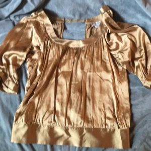 Gold (back open) Top